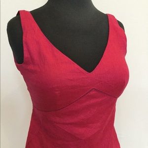 Ann Taylor 100% Linen Jewel Tone Dress